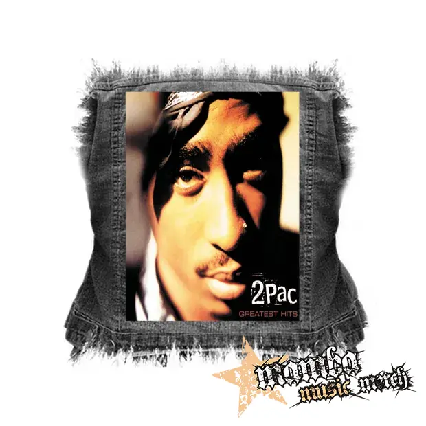 2 PAC - Greatest Hits - chrbtová nášivka (36 x 27 cm)