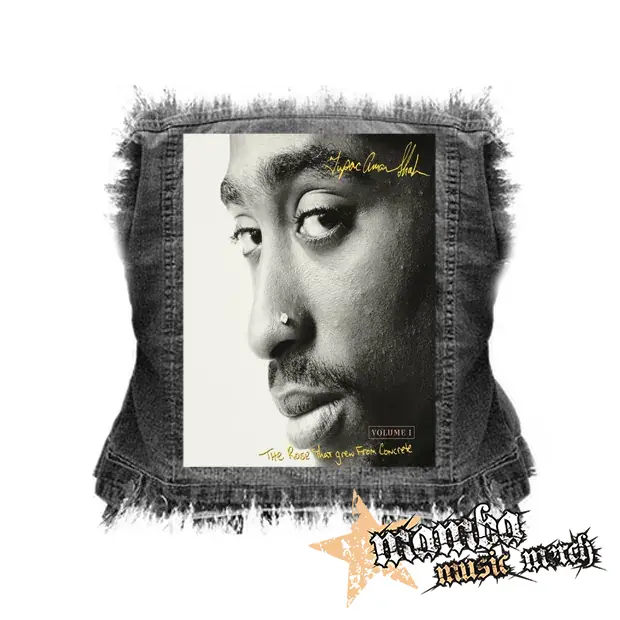 2 PAC - The Rose That Grew From Concrete - chrbtová nášivka (36 x 27 cm)