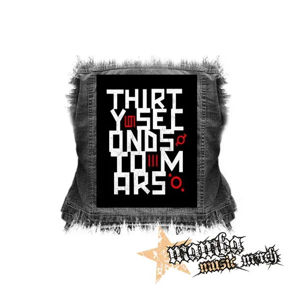30 SECONDS TO MARS - Anthem - chrbtová nášivka (36 x 27 cm)