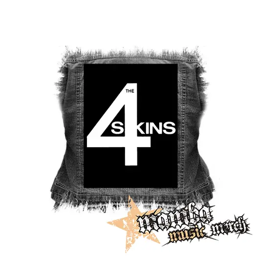 4 SKINS - Logo - chrbtová nášivka (36 x 27 cm)