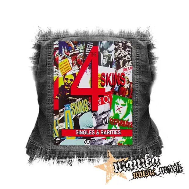 4 SKINS - Single and Rarities - chrbtová nášivka (36 x 27 cm)