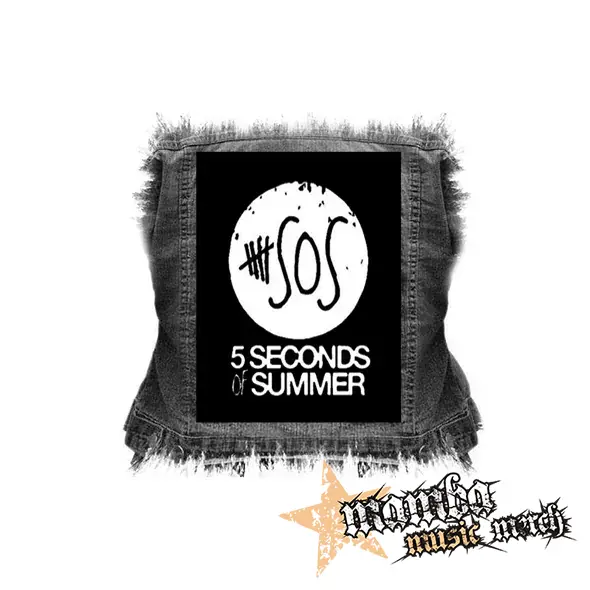 5 SECONDS OF SUMMER - Sign - chrbtová nášivka (36 x 27 cm)