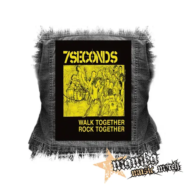 7 SECONDS - Walk Together, Rock Together - chrbtová nášivka (36 x 27 cm)