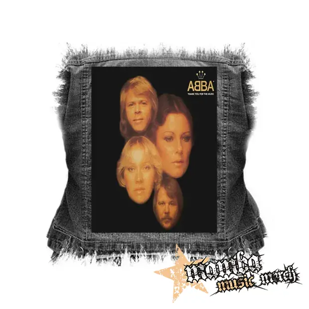ABBA - Thank You For The Music - chrbtová nášivka (36 x 27 cm)