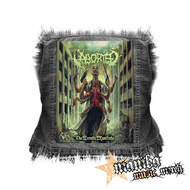ABORTED - The Necrotic Manifesto - chrbtová nášivka (36 x 27 cm)