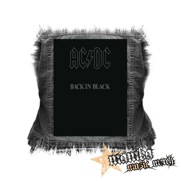 ACDC - Back In Black - chrbtová nášivka (36 x 27 cm)