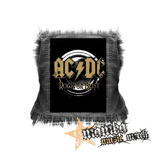 ACDC - Gold Rock Or Bust - chrbtová nášivka (36 x 27 cm)
