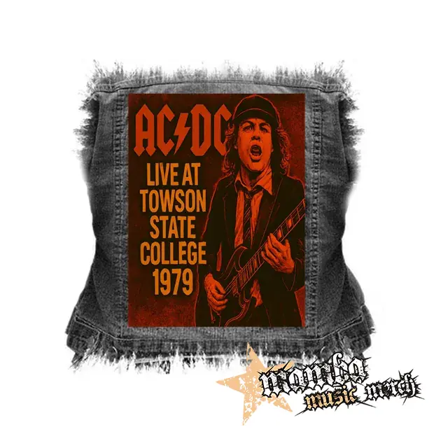 ACDC - Live at Towson State College 1979 (`) - chrbtová nášivka (36 x 27 cm)