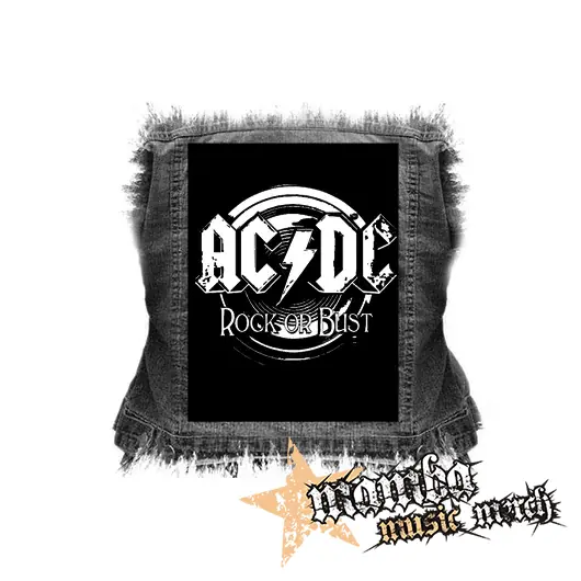 ACDC - Rock Or Bust (2) - chrbtová nášivka (36 x 27 cm)