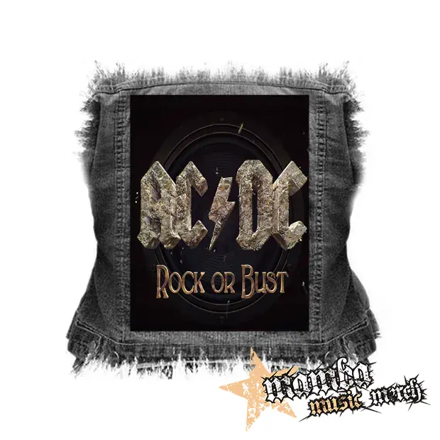 ACDC - Rock or Bust - chrbtová nášivka (36 x 27 cm)