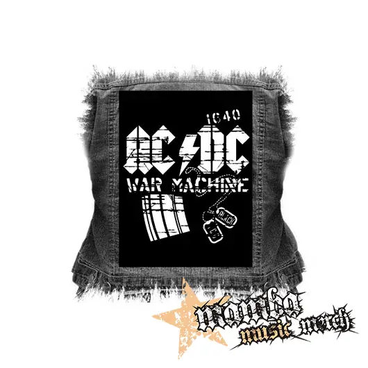 ACDC - War Machine - chrbtová nášivka (36 x 27 cm)