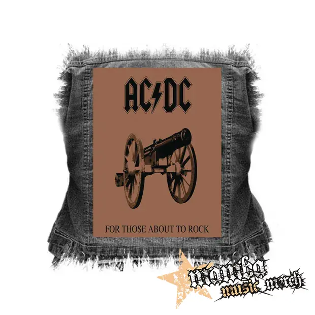 ACDC -. For Those About to Rock (We Salute You) - chrbtová nášivka (36 x 27 cm)