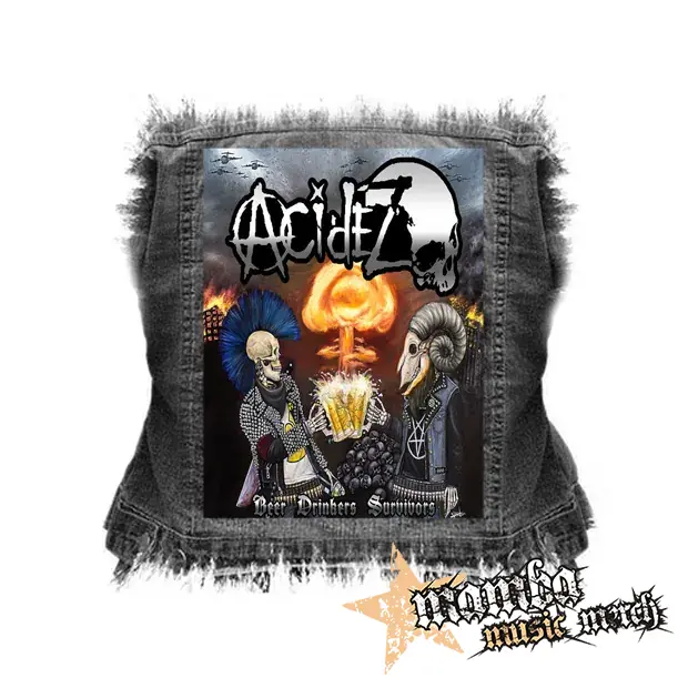 ACIDEZ - Beer Drinkers Survivors - chrbtová nášivka (36 x 27 cm)