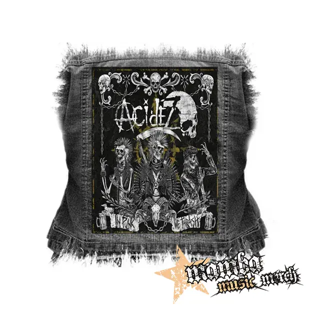 ACIDEZ - In Punk We Thrash - chrbtová nášivka (36 x 27 cm)
