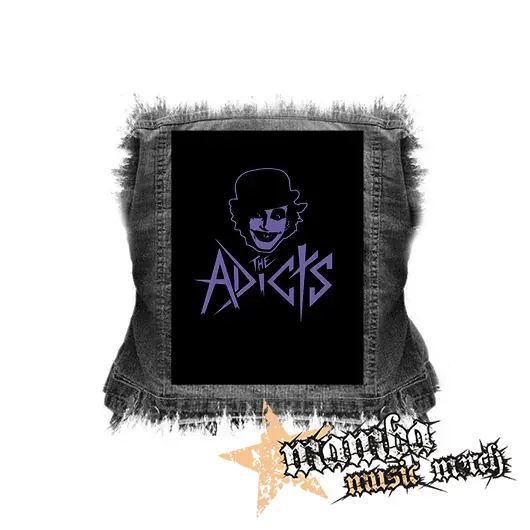 ADICTS - Purple Feline - chrbtová nášivka (36 x 27 cm)