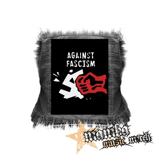 AGAINST FASCISM - chrbtová nášivka (36 x 27 cm)