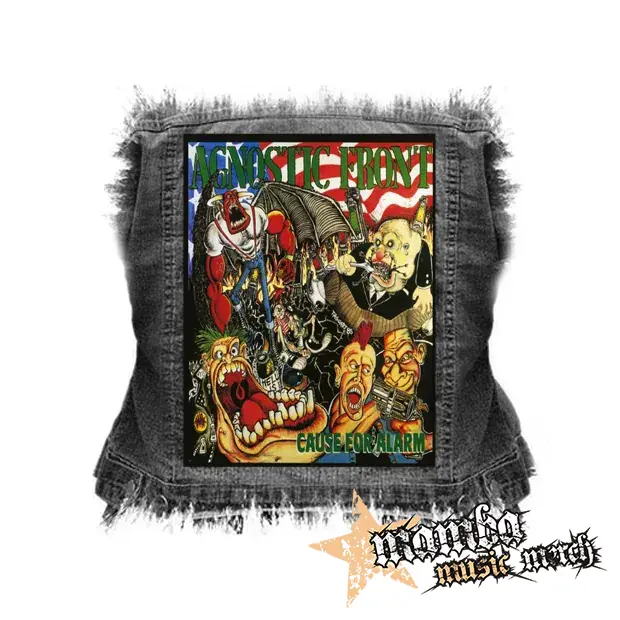 AGNOSTIC FRONT - Cause for Alarm - chrbtová nášivka (36 x 27 cm)