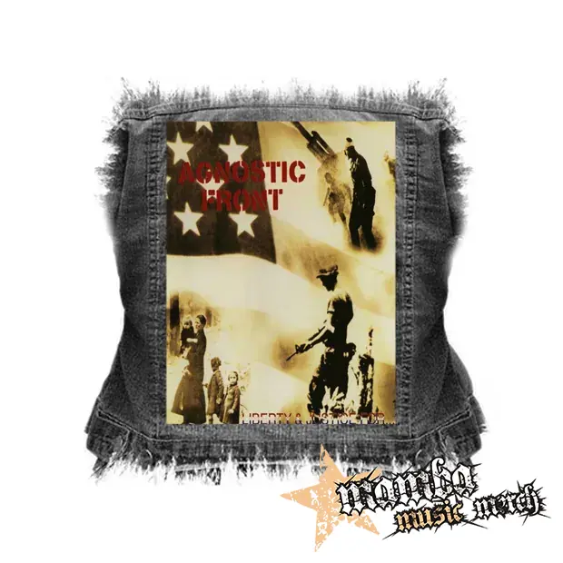 AGNOSTIC FRONT - Liberty & Justice for.. - chrbtová nášivka (36 x 27 cm)