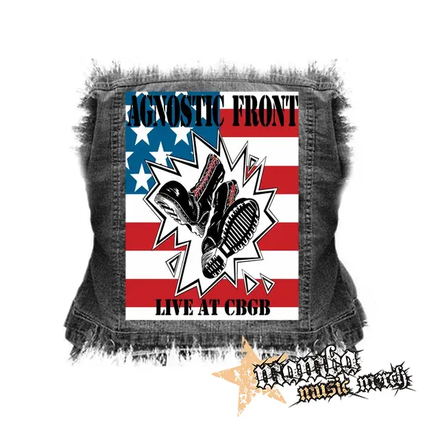 AGNOSTIC FRONT - Live At CBGB - chrbtová nášivka (36 x 27 cm)