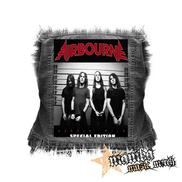 AIRBOURNE - Runnin' Wild - chrbtová nášivka (36 x 27 cm)