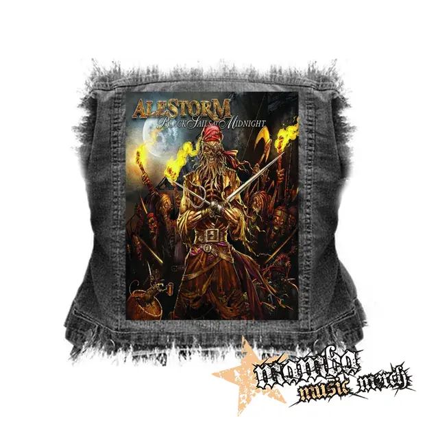 ALESTORM - Black Sails at Midnight - chrbtová nášivka (36 x 27 cm)