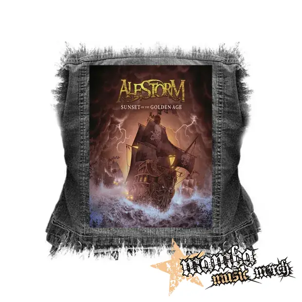 ALESTORM - Sunset on the Golden Age - chrbtová nášivka (36 x 27 cm)