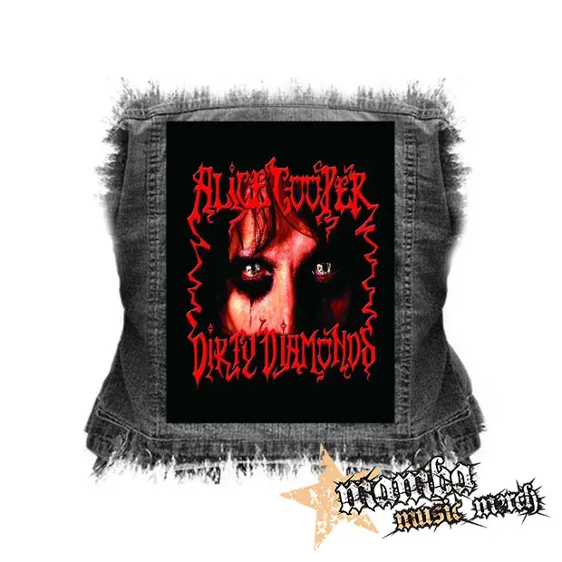 ALICE COOPER - Dirty Diamonds - chrbtová nášivka (36 x 27 cm)