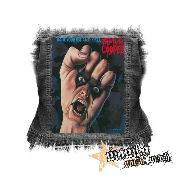 ALICE COOPER - Raise Your Fist And Yell - chrbtová nášivka (36 x 27 cm)