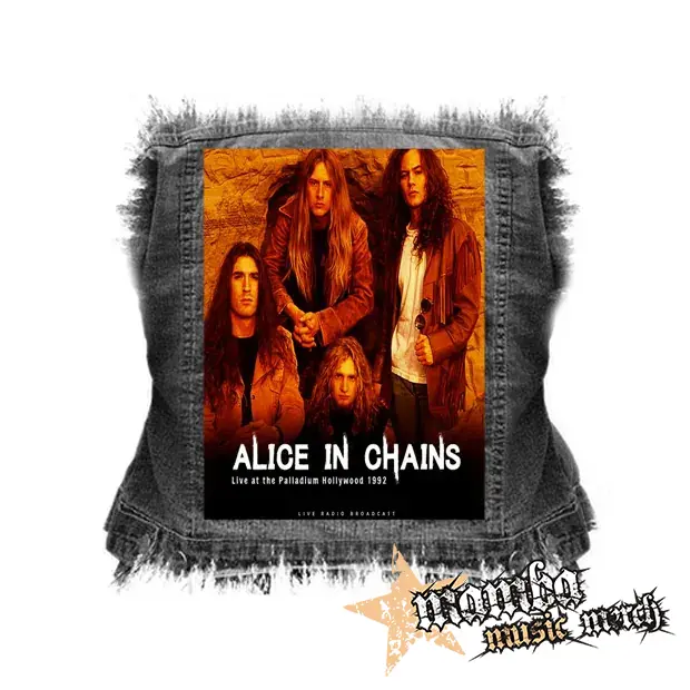 ALICE IN CHAINS - Live At The Palladium Hollywood 1992 - chrbtová nášivka (36 x 27 cm)