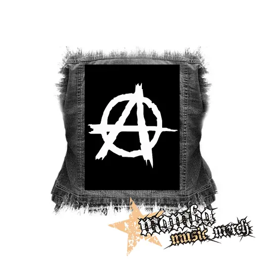 ANARCHY - Znak 2 - chrbtová nášivka (36 x 27 cm)