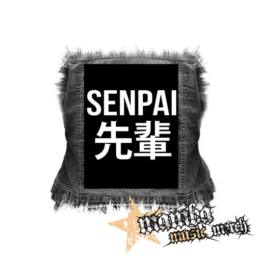 ANIME - SENPAI - Logo & Symbols - chrbtová nášivka (36 x 27 cm)