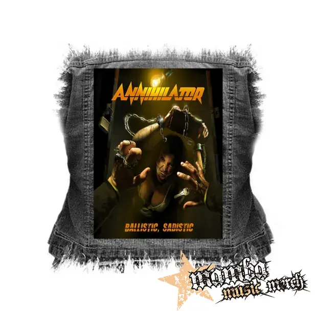 ANNIHILATOR - Ballistic, Sadistic - chrbtová nášivka (36 x 27 cm)