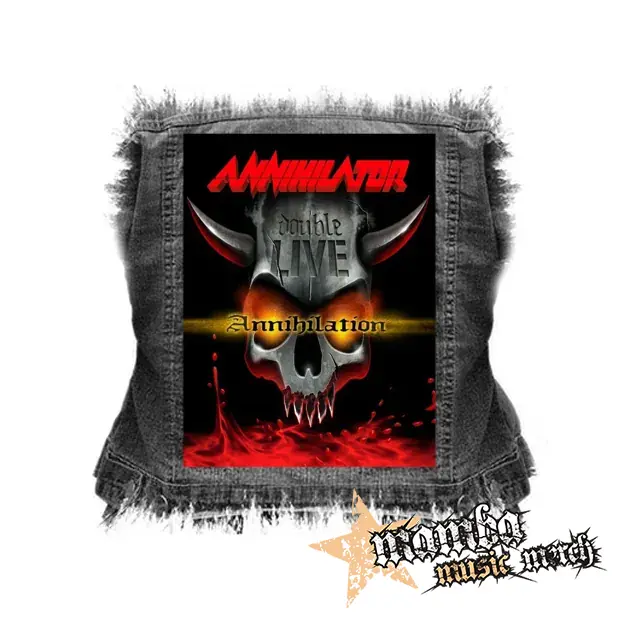 ANNIHILATOR - Double Live Annihilation - chrbtová nášivka (36 x 27 cm)