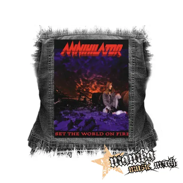 ANNIHILATOR - Set The World On Fire - chrbtová nášivka (36 x 27 cm)