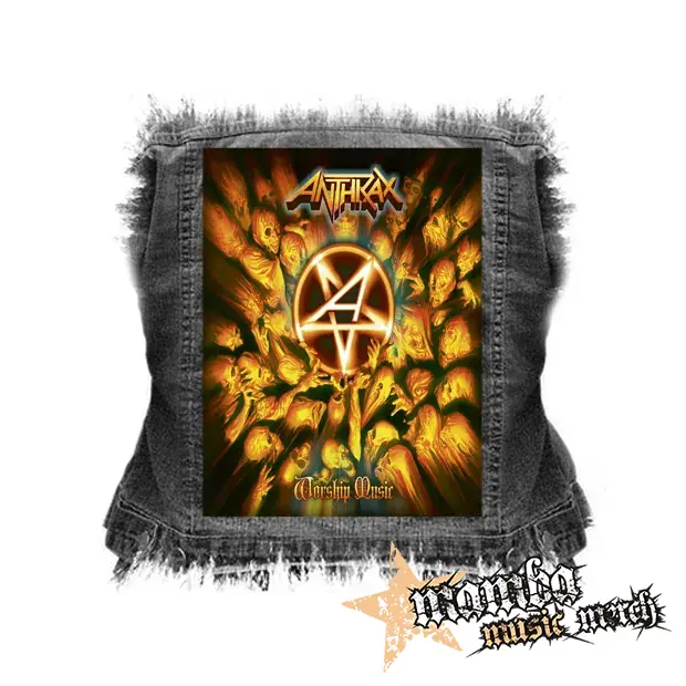 ANTHRAX - Worship Music - chrbtová nášivka (36 x 27 cm)
