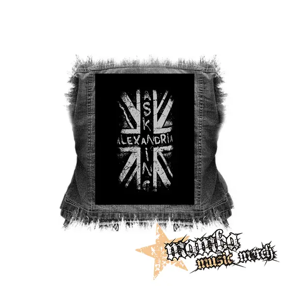 ASKING ALEXANDRIA - Grey Flag - chrbtová nášivka (36 x 27 cm)