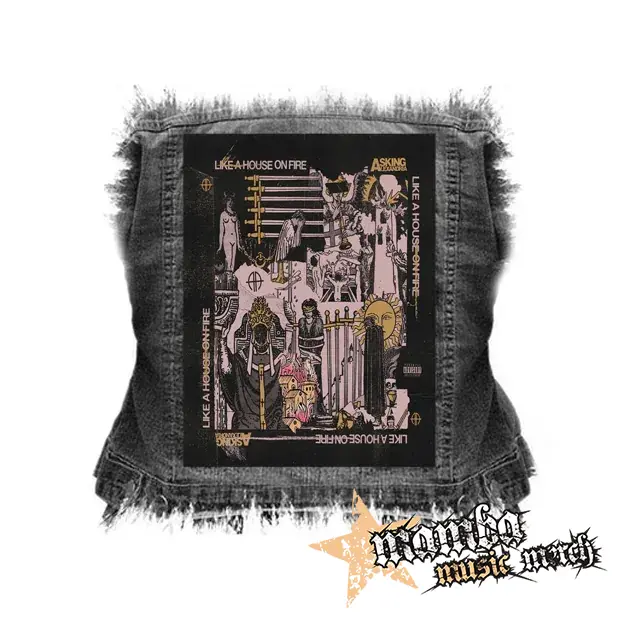 ASKING ALEXANDRIA - Like A House On Fire - chrbtová nášivka (36 x 27 cm)