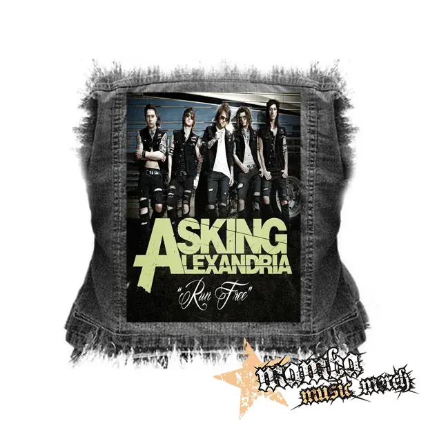 ASKING ALEXANDRIA - Run Free Poster - chrbtová nášivka (36 x 27 cm)