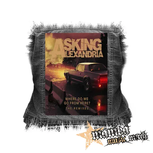 ASKING ALEXANDRIA - Where Do We Go From Here The Remixes EP - chrbtová nášivka (36 x 27 cm)