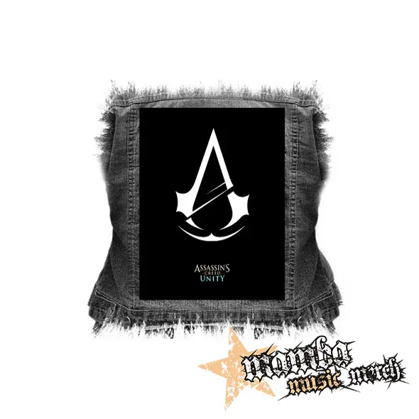 ASSASSINS CREED - Unity Logo 3 - chrbtová nášivka (36 x 27 cm)