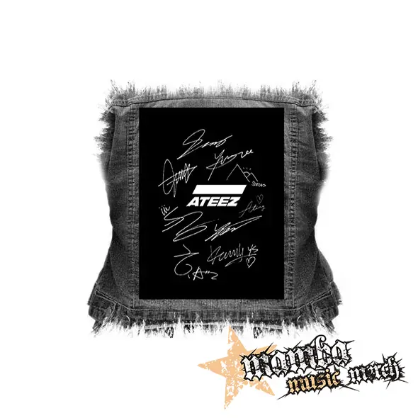 ATEEZ - Logo & Signature - chrbtová nášivka (36 x 27 cm)