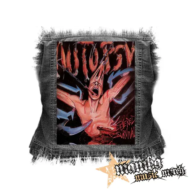 AUTOPSY - Svered Survival - chrbtová nášivka (36 x 27 cm)