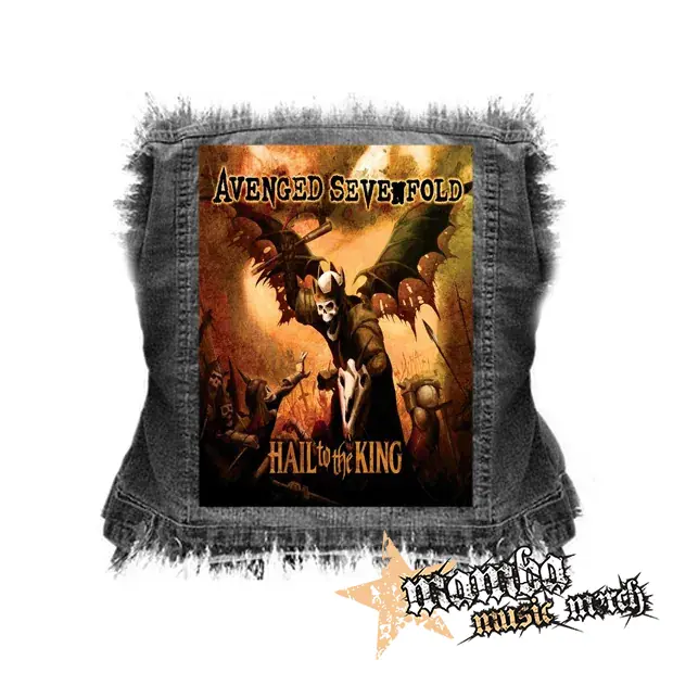 AVENGED SEVENFOLD - Hail To The King Poster Motive 2 - chrbtová nášivka (36 x 27 cm)