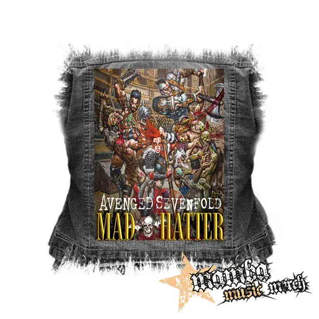 AVENGED SEVENFOLD - Mad Hatter - chrbtová nášivka (36 x 27 cm)