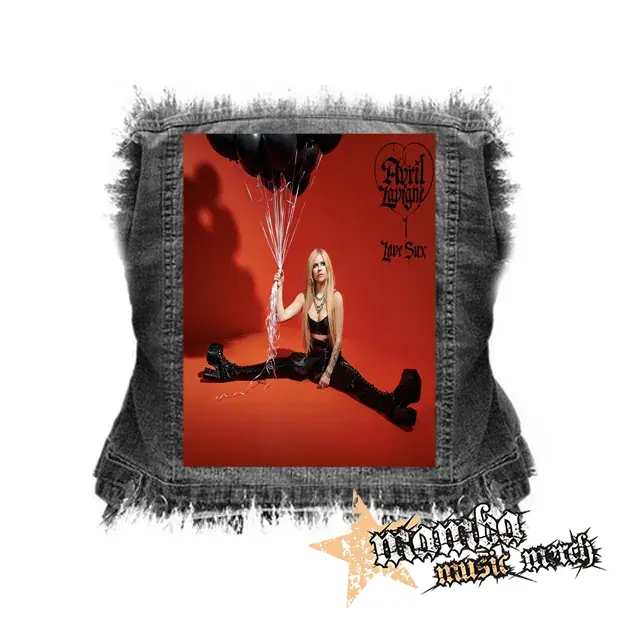 AVRIL LAVIGNE - Love Sux - chrbtová nášivka (36 x 27 cm)