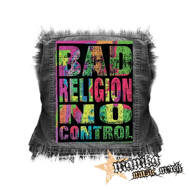 BAD RELIGION - No Control - chrbtová nášivka (36 x 27 cm)