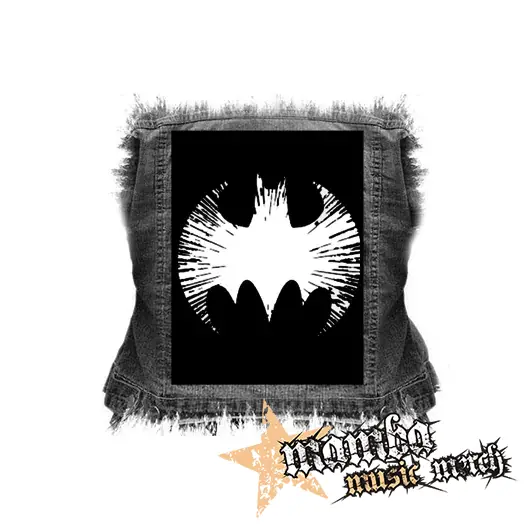 BATMAN - Cracked Emblem - chrbtová nášivka (36 x 27 cm)