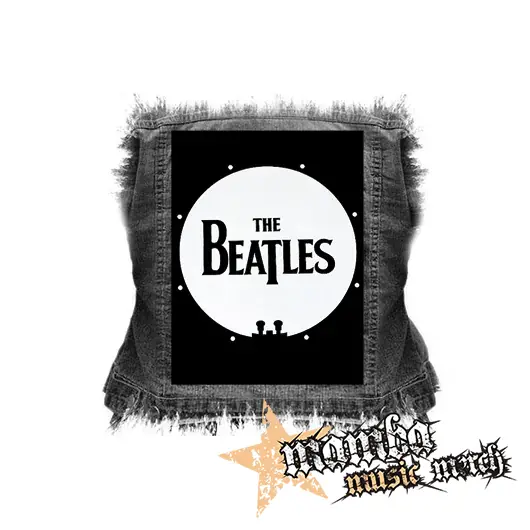 BEATLES - Drum Logo - chrbtová nášivka (36 x 27 cm)