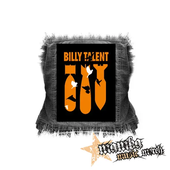 BILLY TALENT - Bombs Orange - chrbtová nášivka (36 x 27 cm)