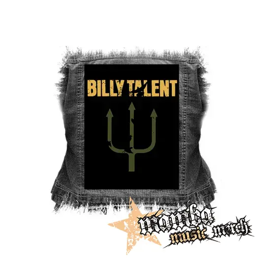 BILLY TALENT - Logo Yellow Green - chrbtová nášivka (36 x 27 cm)